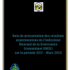 IMCE- Note de présentation des résultats expérimentaux de l’Indicateur Mensuel de la Croissance Economique sur la période 2017 ꟷMars 2024